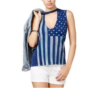 Project Social T Stars Stripes Stamped Tank Top
